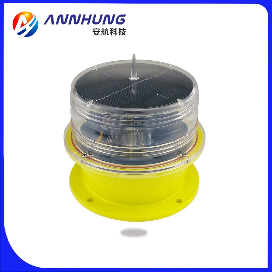 Low-intensity Solar-Powered Aviation Obstruction Light
