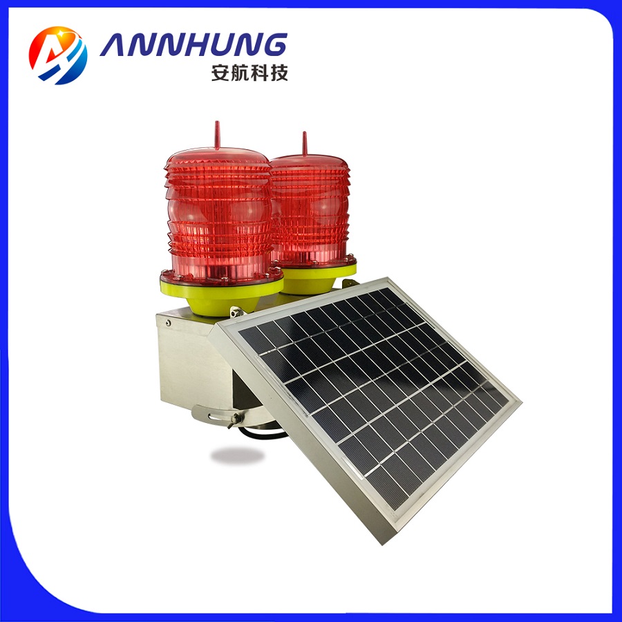 Low Intensity Solar Powered Aviation Obstruction Light Low Intensity